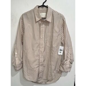 NWT Citizens of Humanity Kayla Mesa Stripe Oversize Button-Up Shirt SZ XS